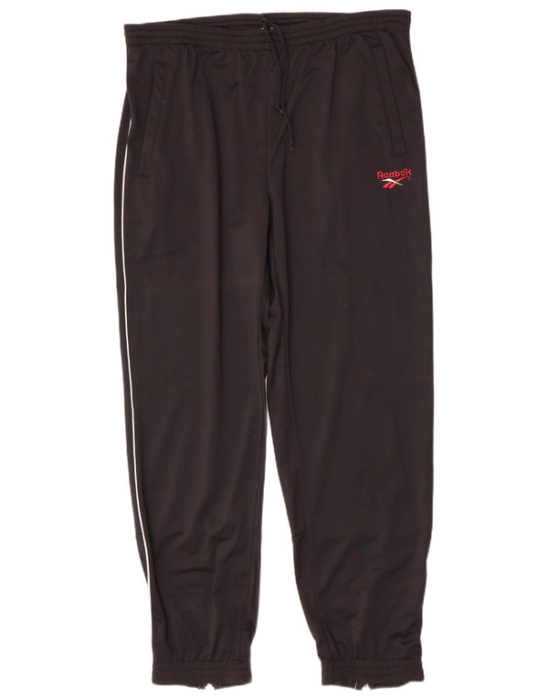 Pantaloni de trening pentru bărbați Reebok Joggeri mari, negru, poliester