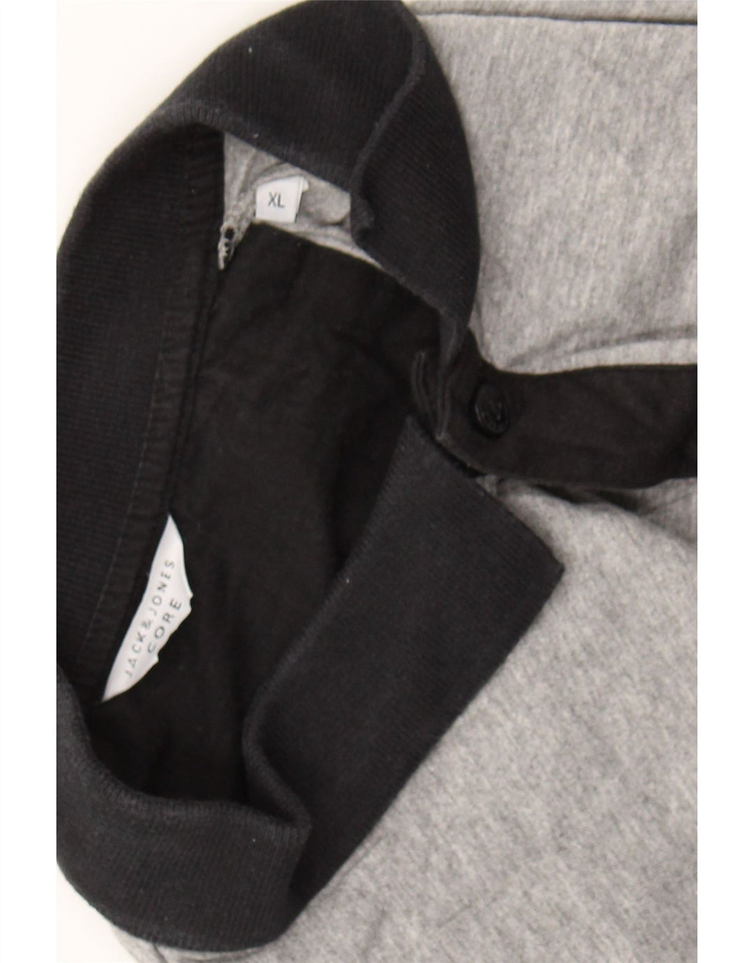 JACK & JONES Mens Polo Shirt XL Grey Cotton Vintage Jack & Jones and Second-Hand Jack & Jones from Messina Hembry 