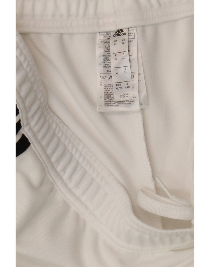 Pantaloni de trening Adidas pentru bărbați Climacool XL, alb, poliester