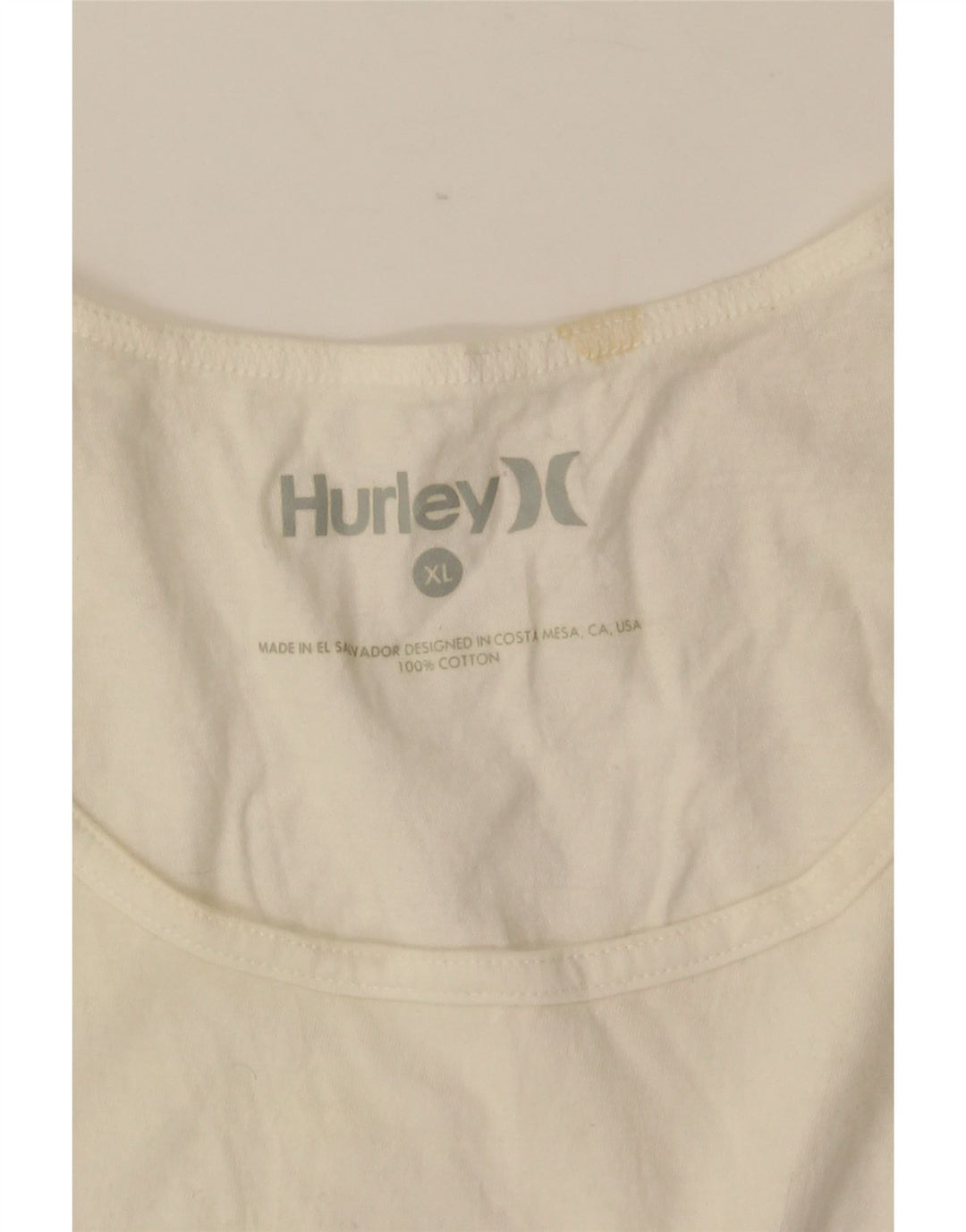 Vesta grafică pentru bărbați HURLEY XL, bumbac alb