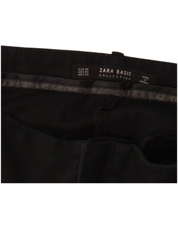 Pantaloni chino slim pentru femei ZARA EU 38 Mici L28 L27 Negri