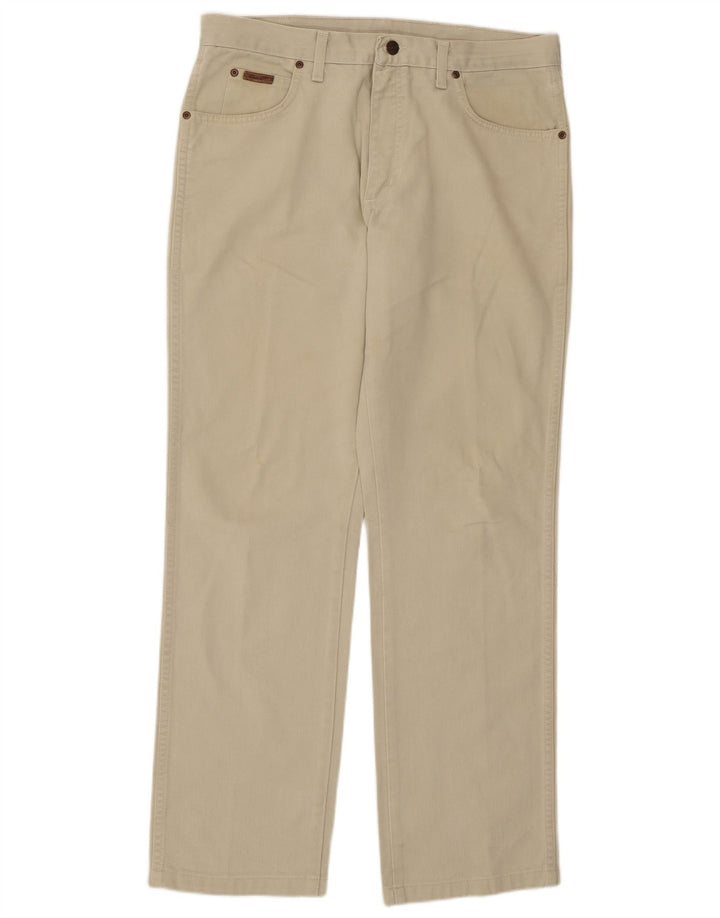 Blugi drepți obișnuiți pentru bărbați Wrangler W34 L31 bumbac verde