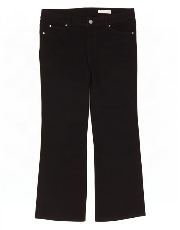 Blugi pentru femei The Eva Crop Bootcut de la Marks & Spencer UK 16 Large W36 L27 Black
