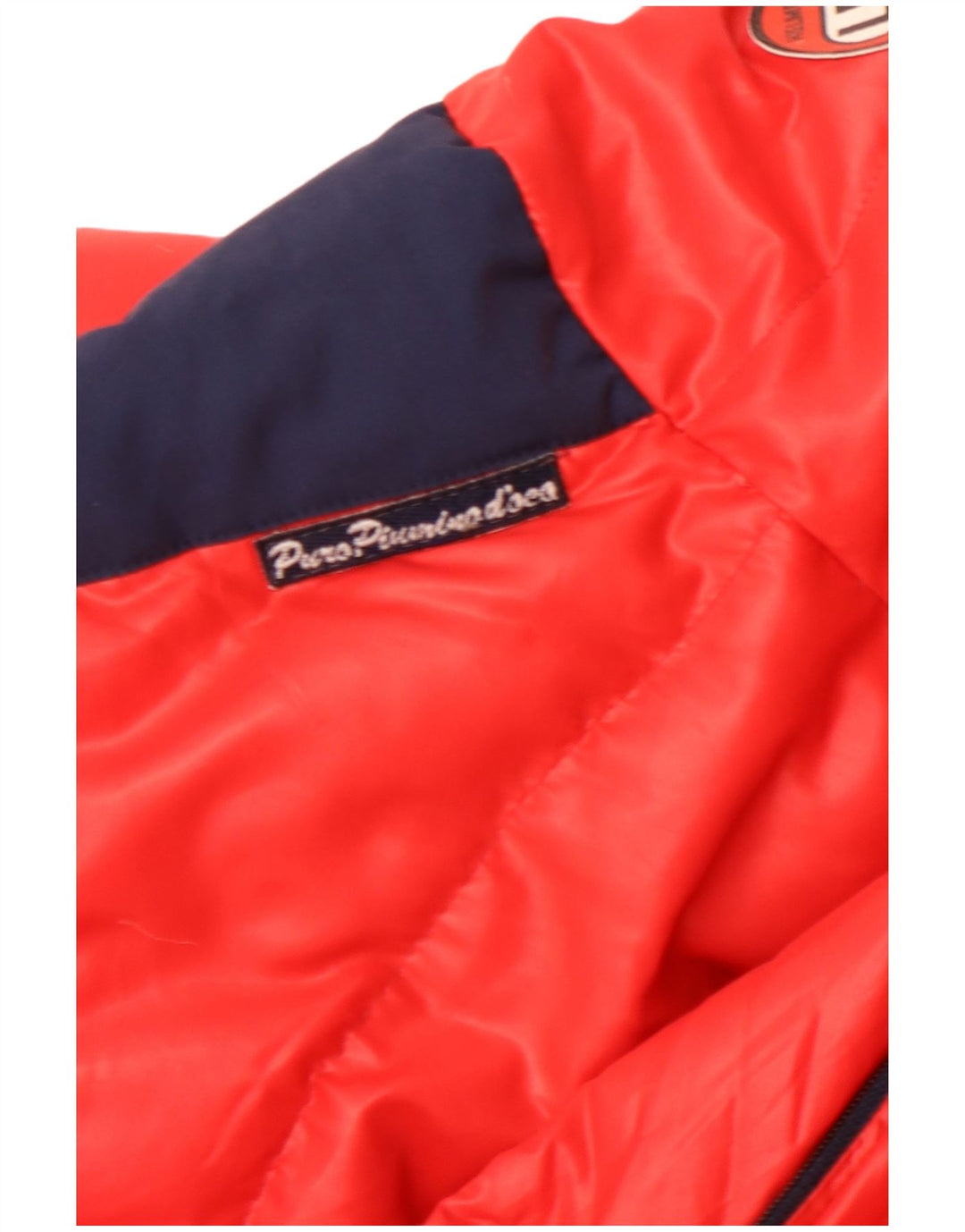 Jachetă căptușită pentru bărbați VINTAGE UK 40 mare, roșu, poliamidă color bloc