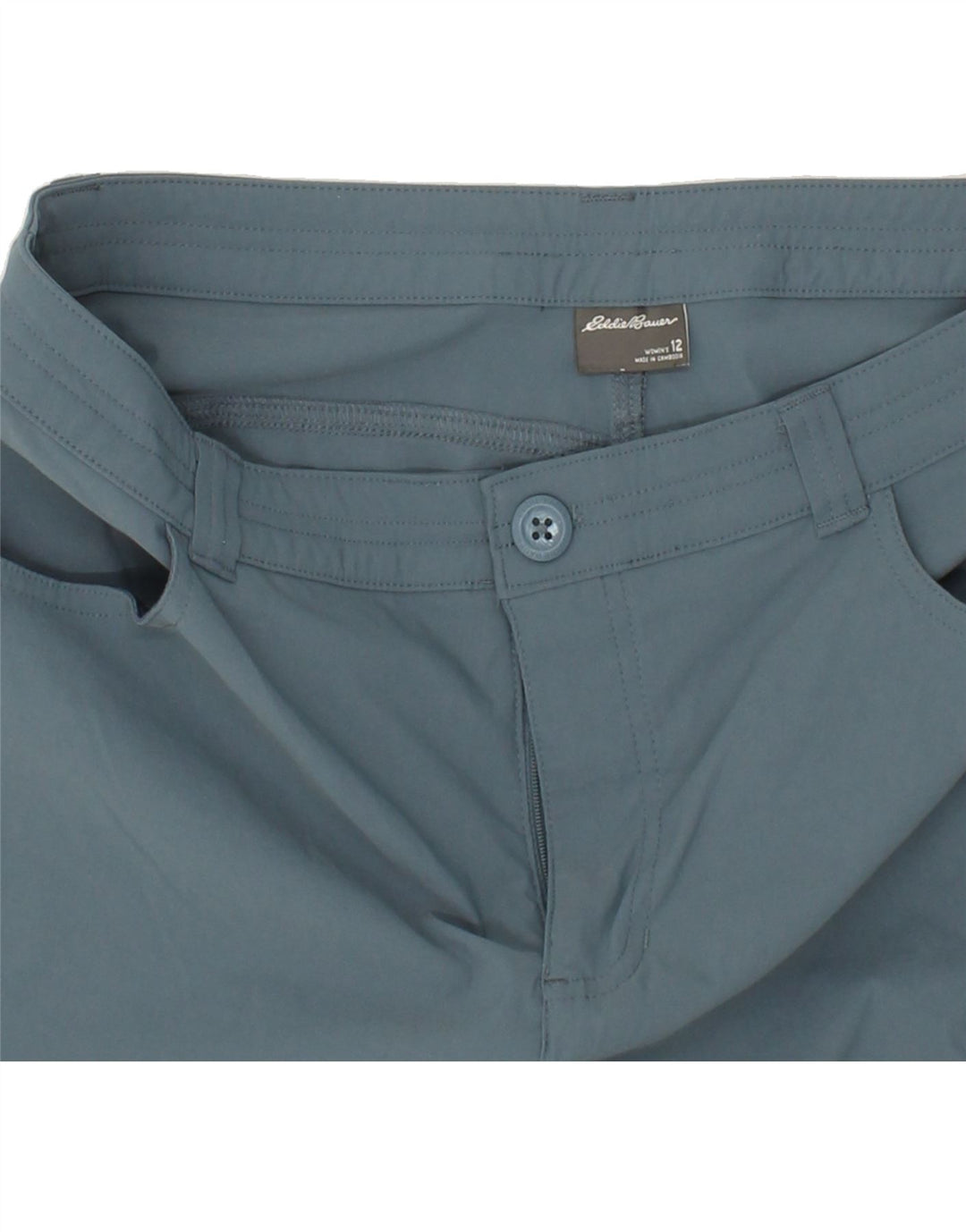 EDDIE BAUER Pantaloni cargo Capri pentru femei US 12 Large W36 L21 Blue Nylon