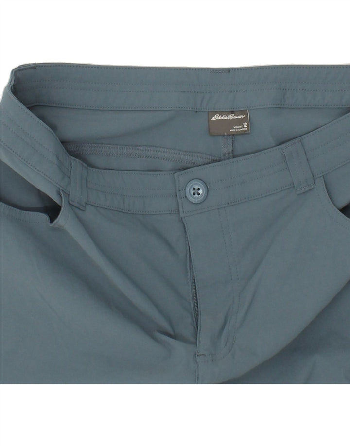 EDDIE BAUER Pantaloni cargo Capri pentru femei US 12 Large W36 L21 Blue Nylon