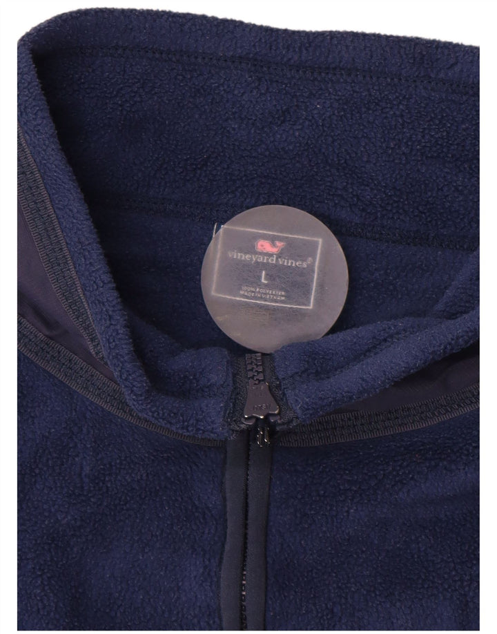 VINEYARD VINES Gilet pentru bărbați din lână UK 40, mare, albastru, poliester