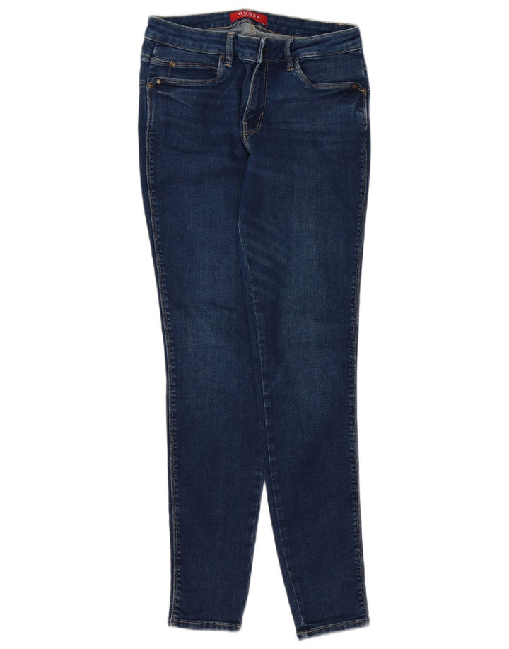 Blugi skinny pentru femei GUESS W29 L28 bumbac bleumarin