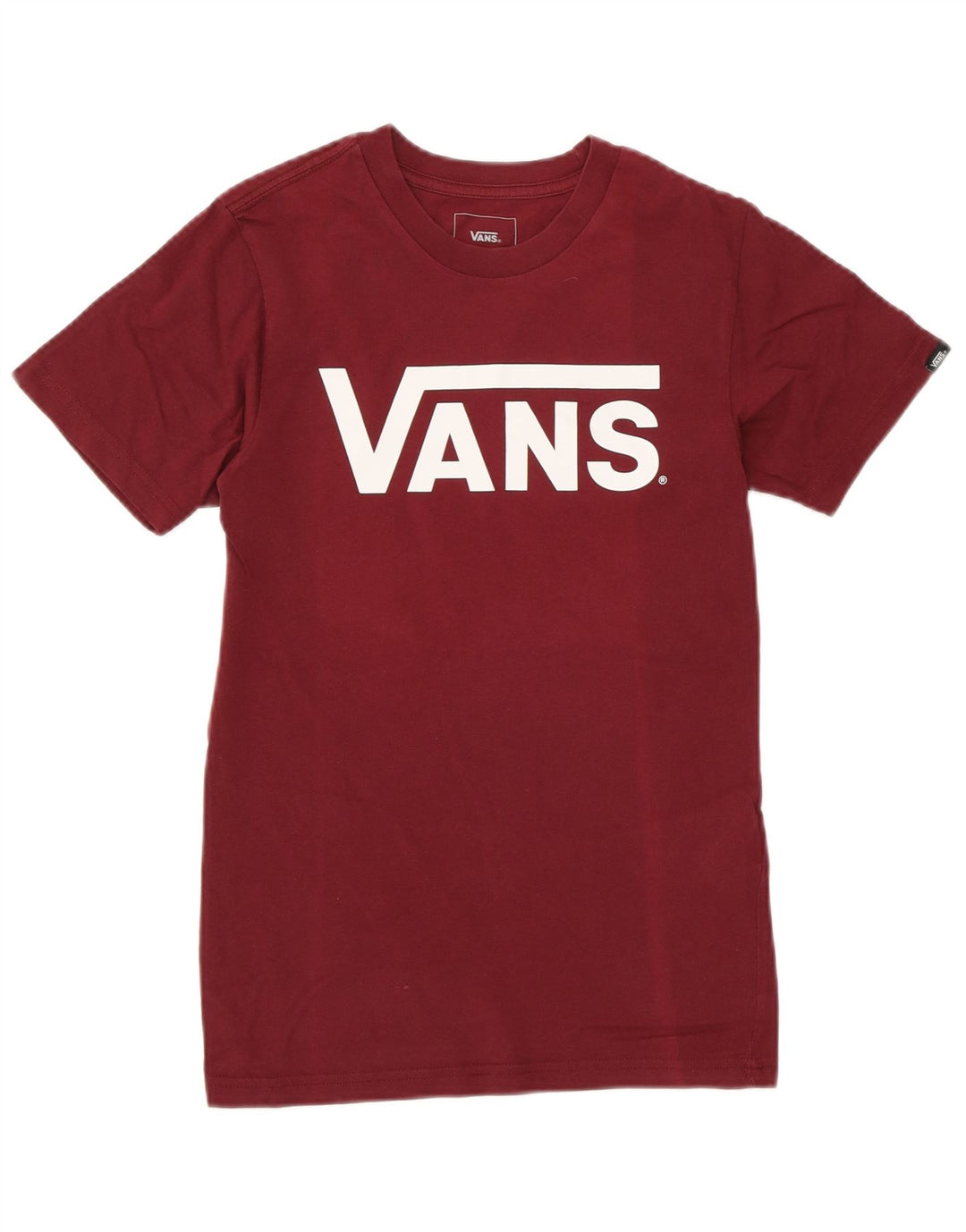 VANS Tricou grafic Classic Fit Top UK 6 XS Bumbac Burgundy