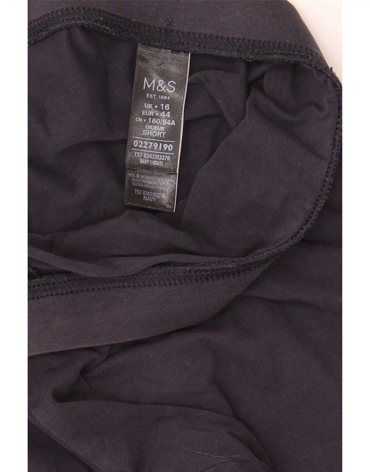 Leggings pentru femei Marks & Spencer UK 16 mari, albastru, bumbac