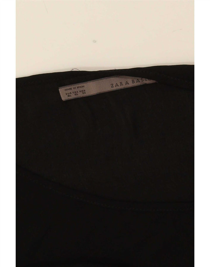 Bluză supradimensionată pentru femei Zara UK 18 XL Negru