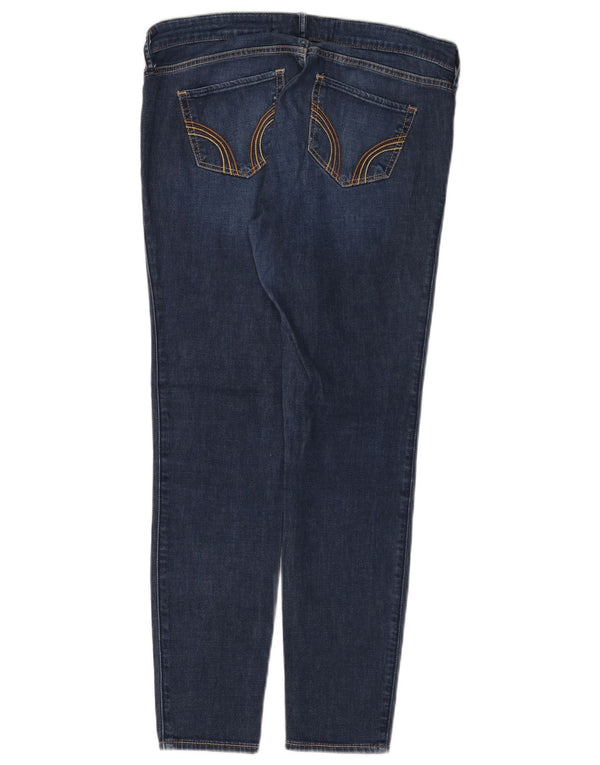 Blugi cu jambiere pentru femei HOLLISTER US 9 Medium W29 L27 Bumbac albastru