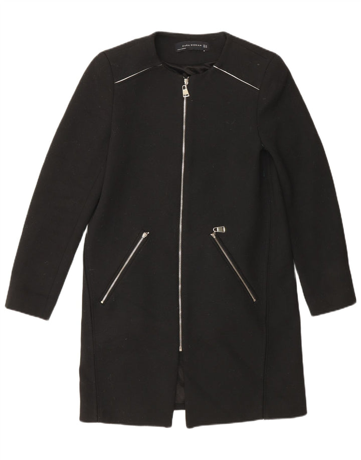 Pardesiu pentru femei Zara UK 6 XS poliester negru