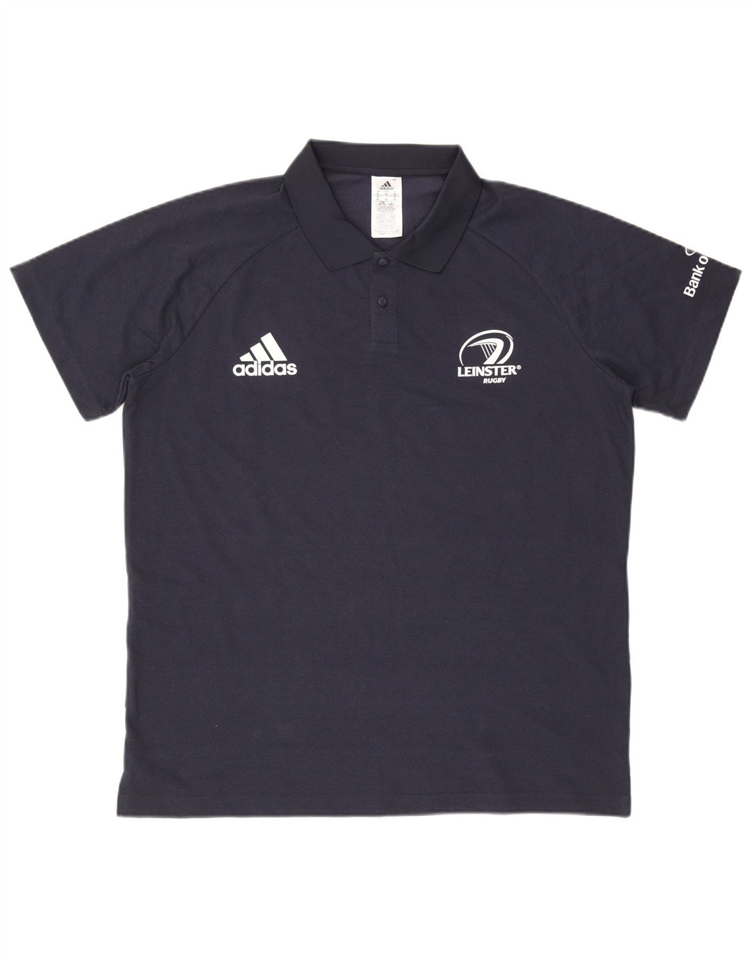 Tricou polo pentru bărbați ADIDAS XL, bumbac cu dungi, albastru bleumarin