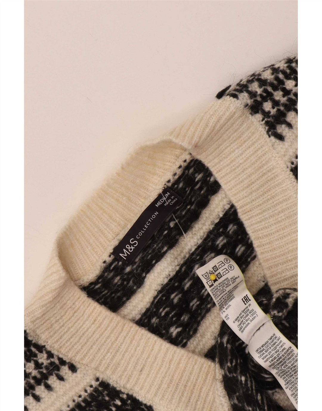 Marks & Spencer Vestă pentru bărbați Tank Top Mediu alb cadru geometric acrilic