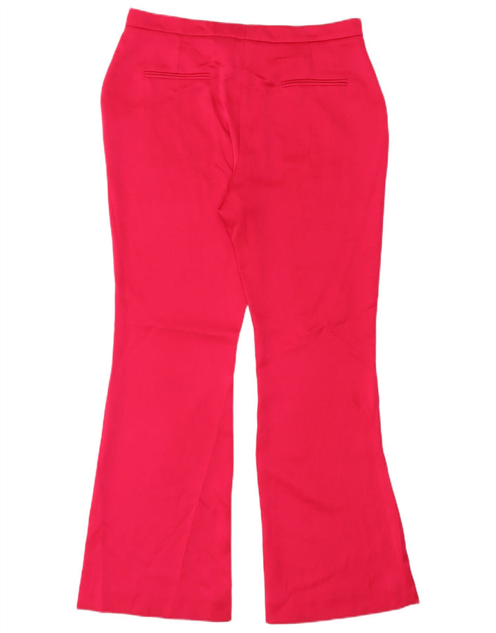 Pantaloni chino bootcut pentru femei Coast UK 16 mare L36 L32 poliester roz