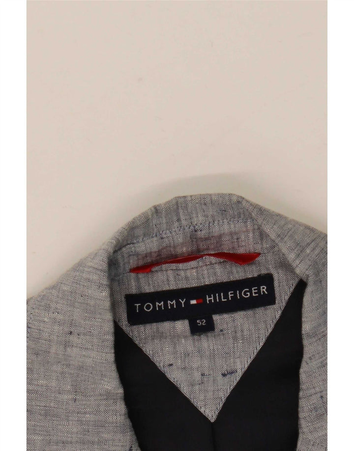 Sacou Tommy Hilfiger pentru bărbați, cu 3 nasturi, IT 52 XL, gri pete