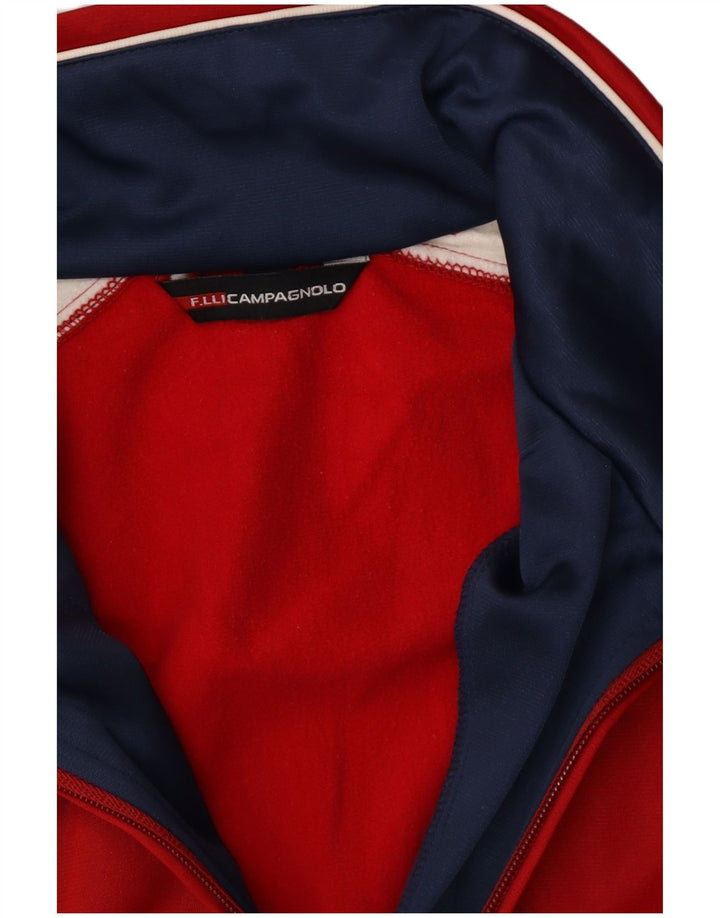 F.LLI Campagnolo Trening pentru bărbați Jachetă de top, roșu mediu, poliester color bloc