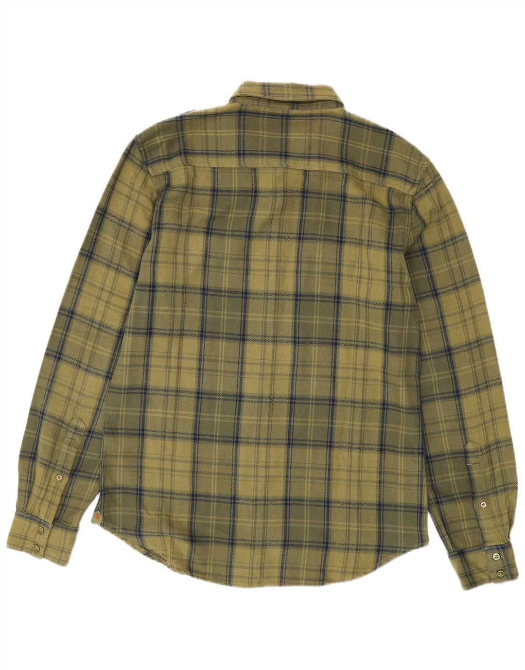 Cămașă de flanel pentru bărbați Benetton, bumbac caros, kaki mediu