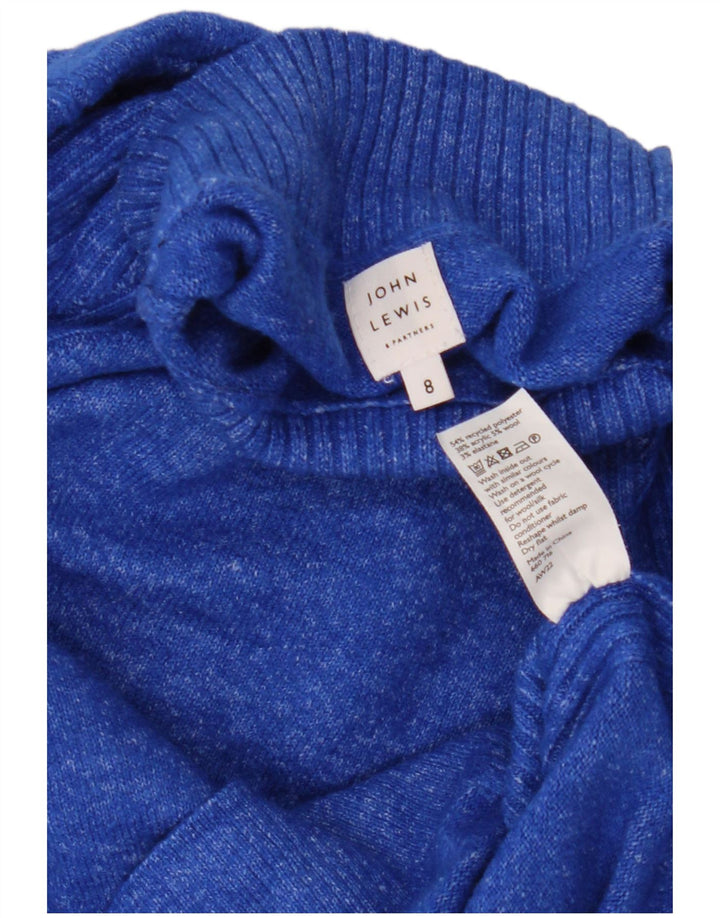 John Lewis Pulover oversized cu gât țestoasă pentru femei UK 8 Small Blue