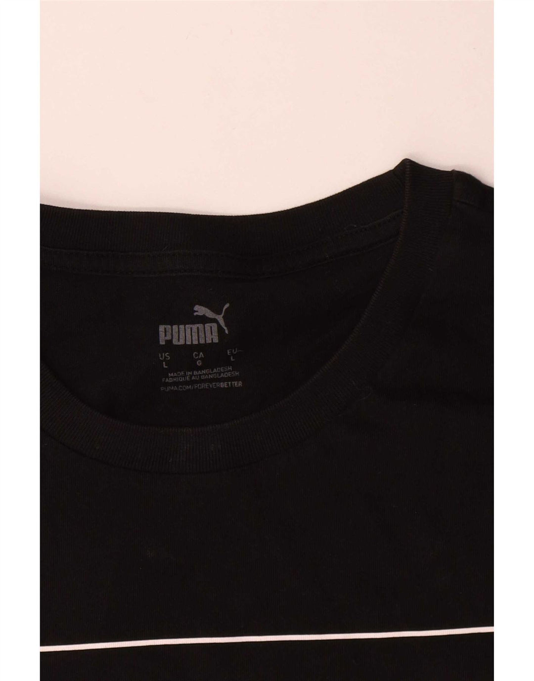 Tricou grafic Puma pentru bărbați Top mare din bumbac negru