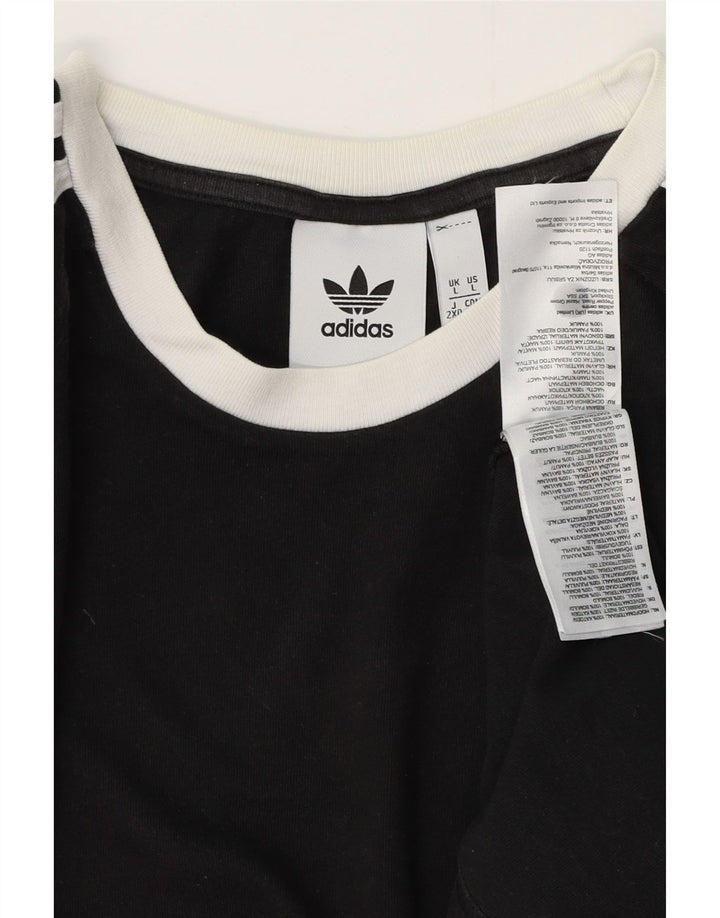 Tricou pentru bărbați ADIDAS Top mare din bumbac negru