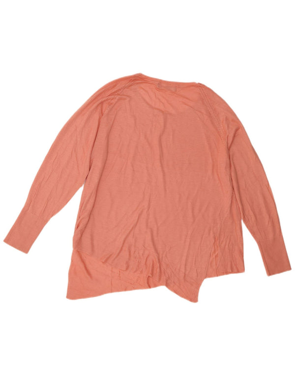 Pulover supradimensionat asimetric cu gât barcă Zara UK 10 Mic roz