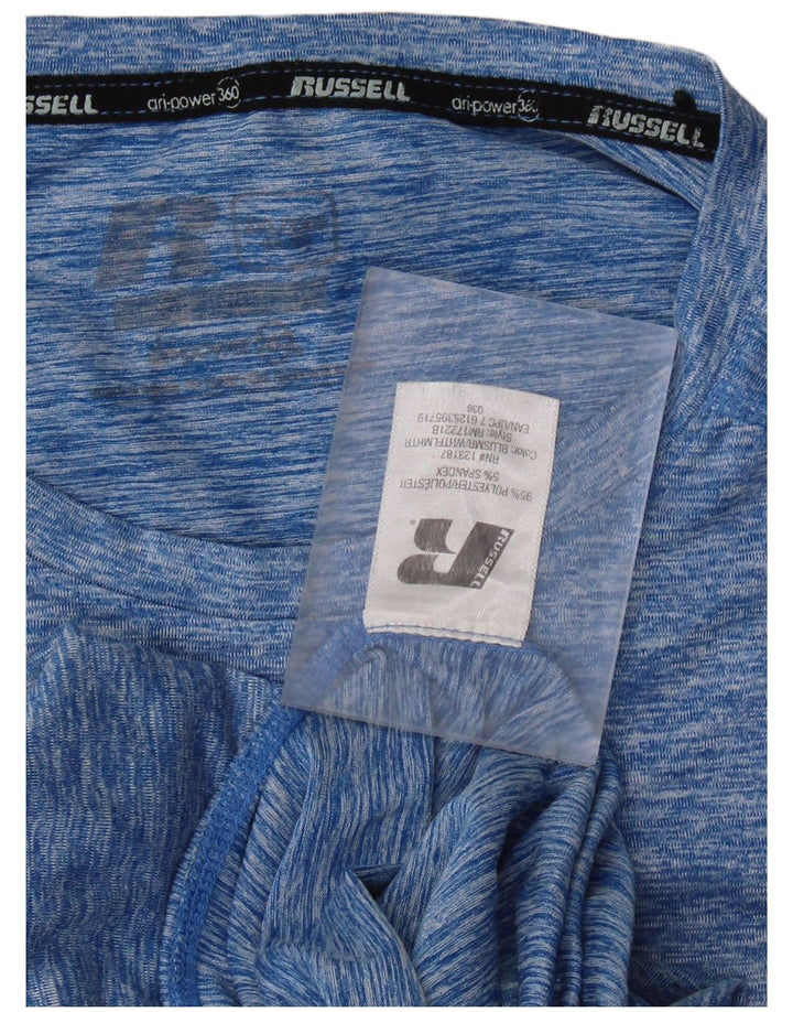 Tricou pentru bărbați Russell Athletic Top 2XL, poliester cu pete albastre