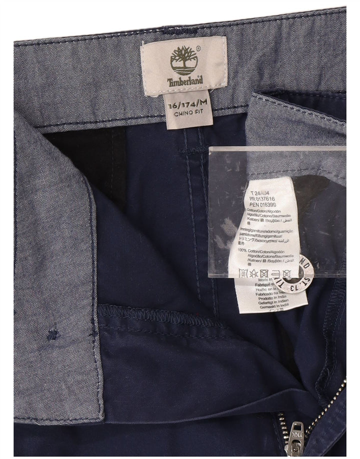 TIMBERLAND Pantaloni Chino Băieți 15-16 Ani W30 Bumbac Bleumarin