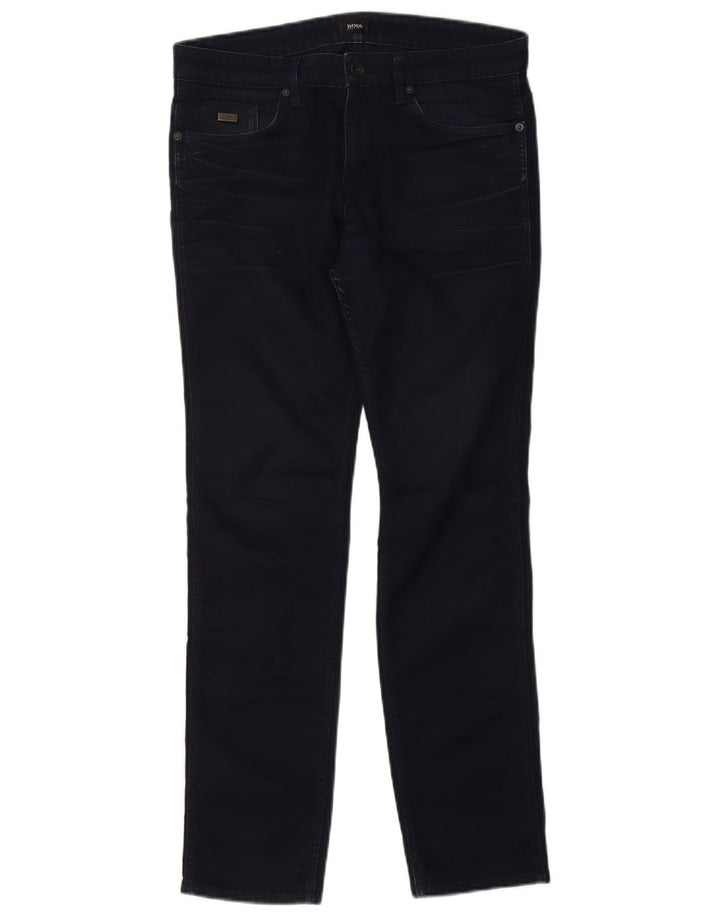 Blugi slim pentru femei Hugo Boss W32 L30 bleumarin