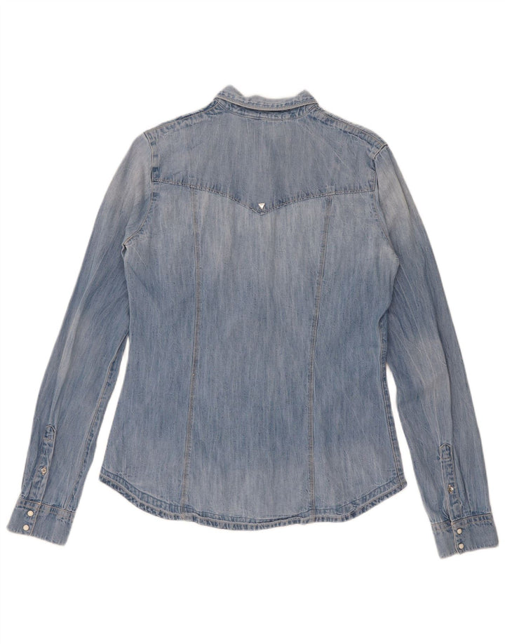 Cămașă de blugi pentru femei Guess UK 8 Small Blue Bumbac
