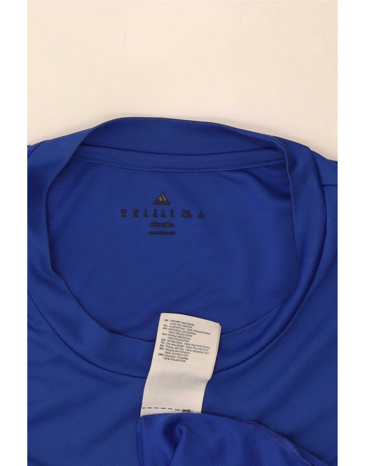 Tricou Adidas Climalite pentru bărbați Top XL poliester albastru
