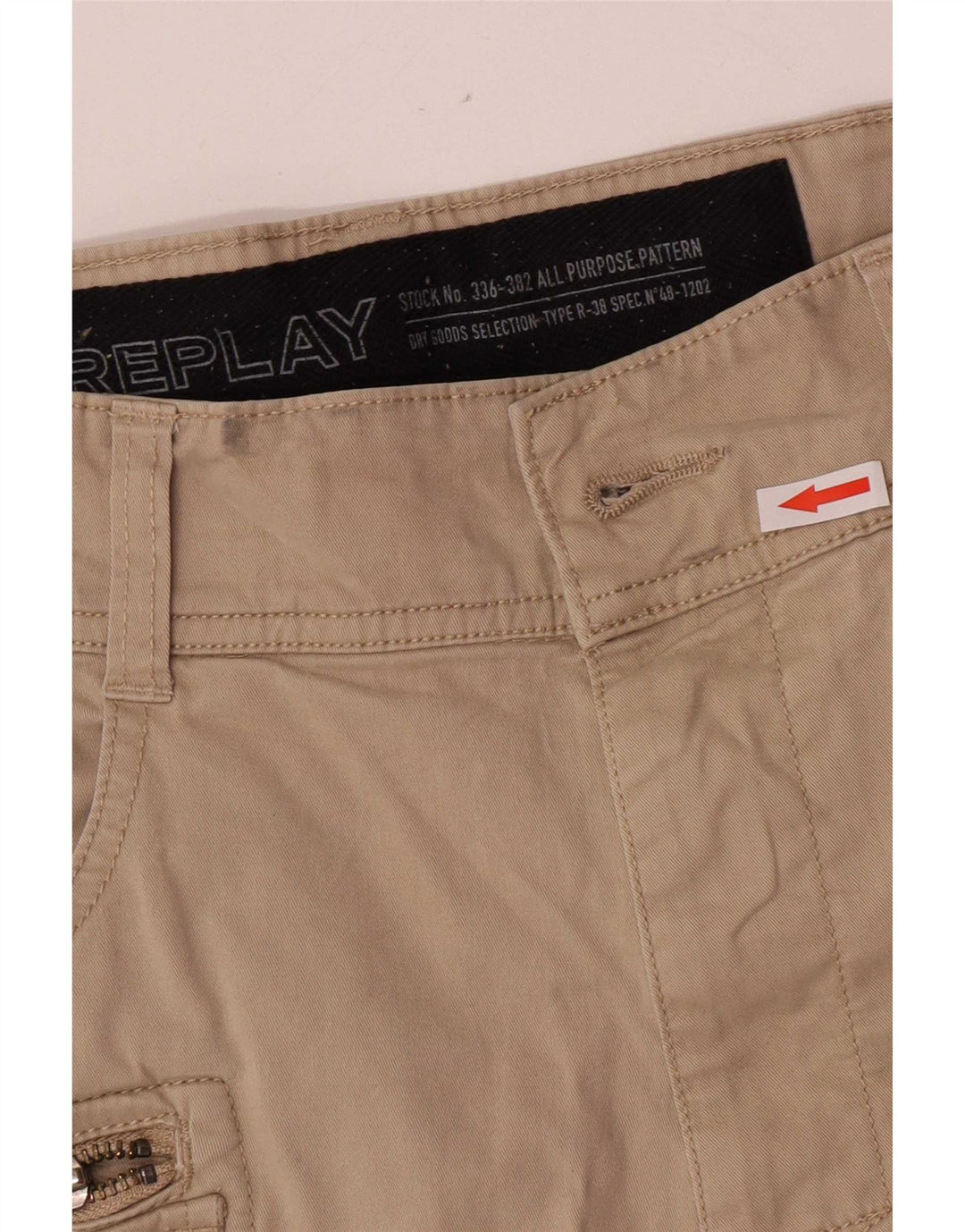 Pantaloni cargo subțiri pentru bărbați Replay W32 L31 bej