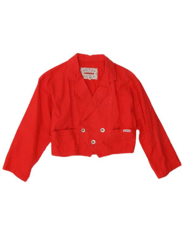 Jachetă pentru femei Carrera Crop Blazer Dublu Breasted UK 10 Small Red
