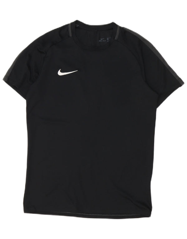 Tricou Nike Dri Fit pentru bărbați Top Mediu Negru Poliester Bloc de culoare