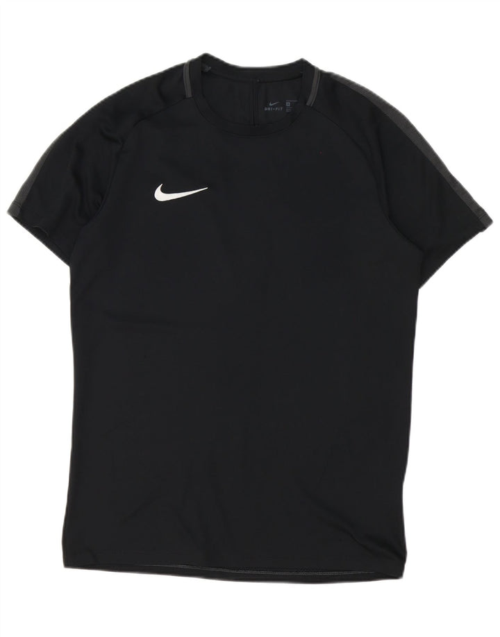 Tricou Nike Dri Fit pentru bărbați Top Mediu Negru Poliester Bloc de culoare
