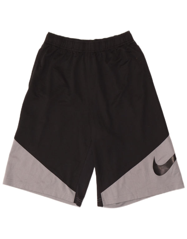 Pantaloni scurți sport Nike Dri Fit Graphic pentru băieți 13-14 ani XL, negru, color block