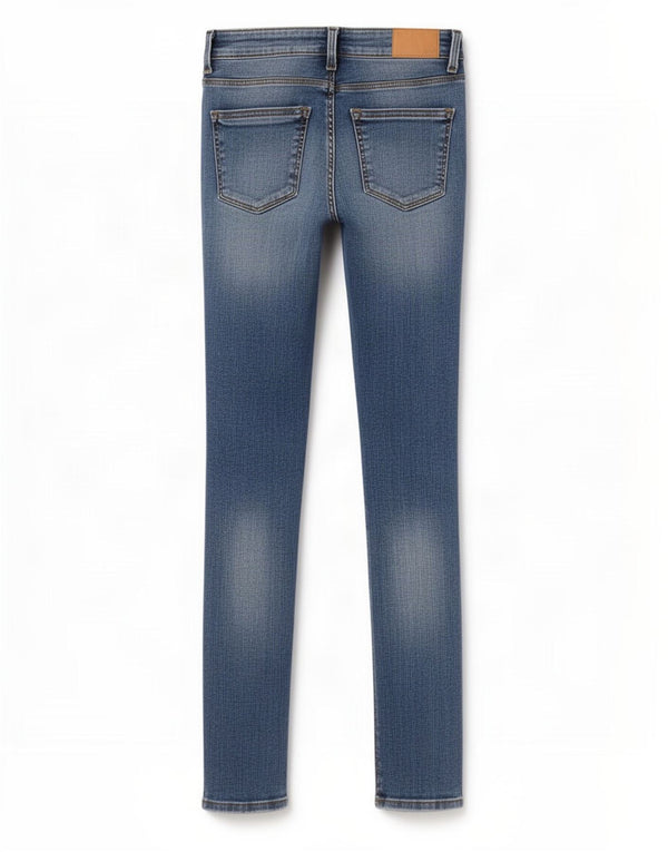 Blugi skinny dama Zara EU 36 XS W26 L27 Albastru Bumbac