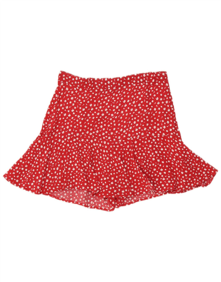Pantaloni caldi pentru femei cu talie înaltă Zara Mici W26 Roșu Floral