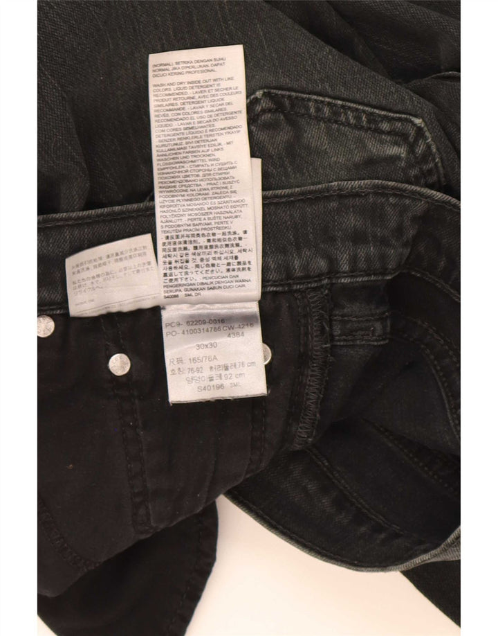 Blugi slim pentru bărbați Levi's W30 L30 bumbac negru