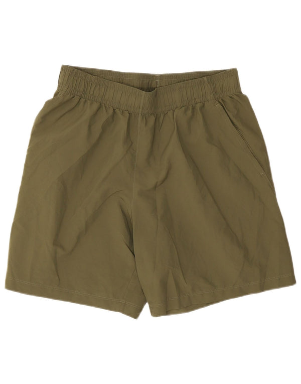 Under Armour Mens Graphic Sport Shorts Large Khaki Polyester