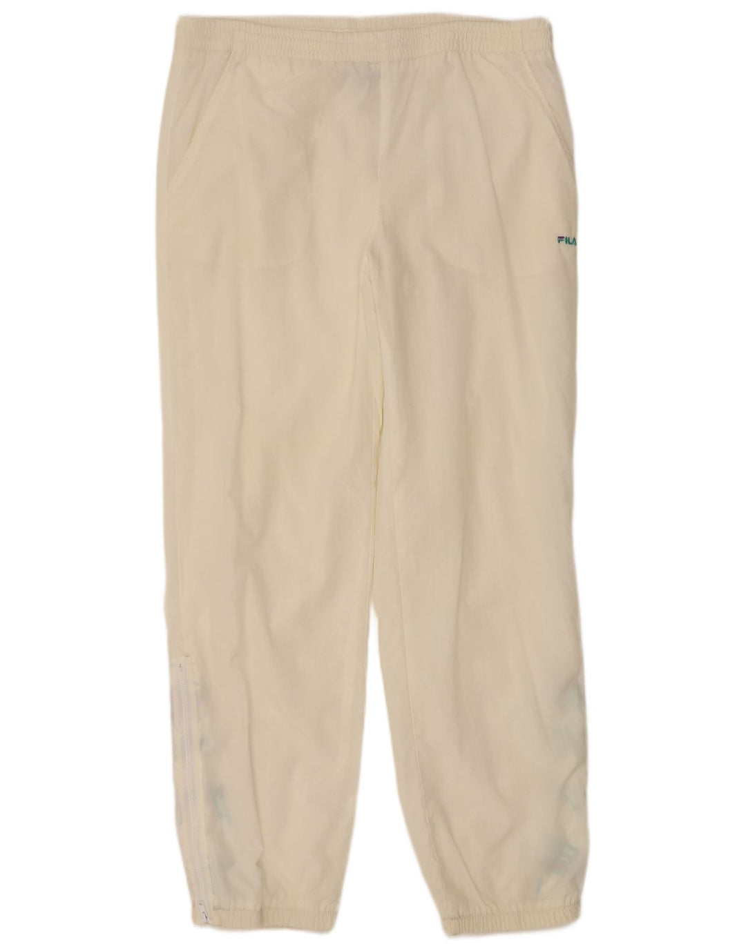 Pantaloni de trening pentru bărbați FILA Pantaloni de jogging IT 48 Poliamidă alb mediu mediu