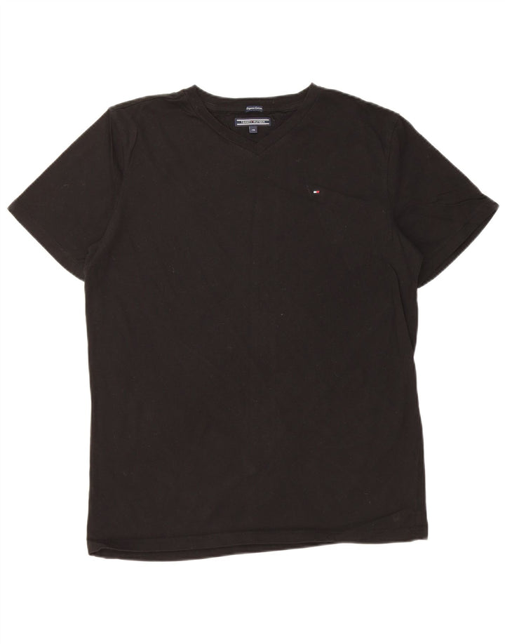 TOMMY HILFIGER Tricou Băieți Top 15-16 Ani Negru