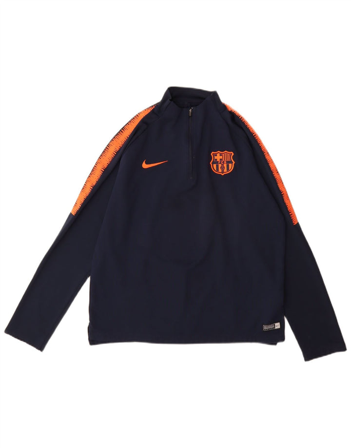 Trening cu pulover grafic NIKE pentru băieți, 13-14 ani, color block, albastru bleumarin