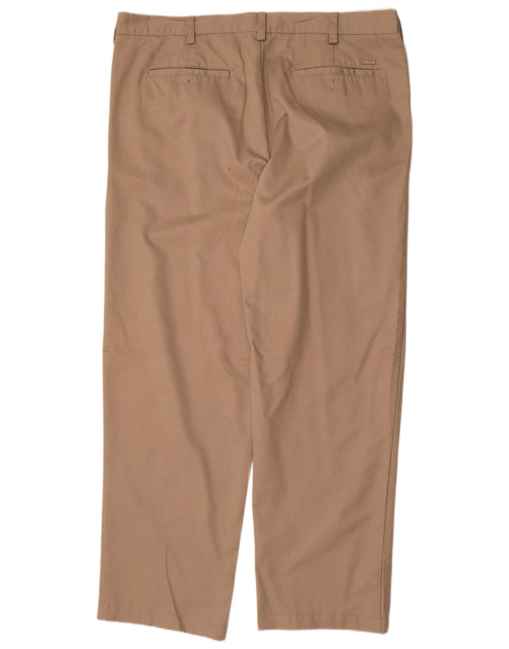 Pantaloni chino pentru bărbați IZOD, cu ajustare clasică, L40 L32, bumbac bej