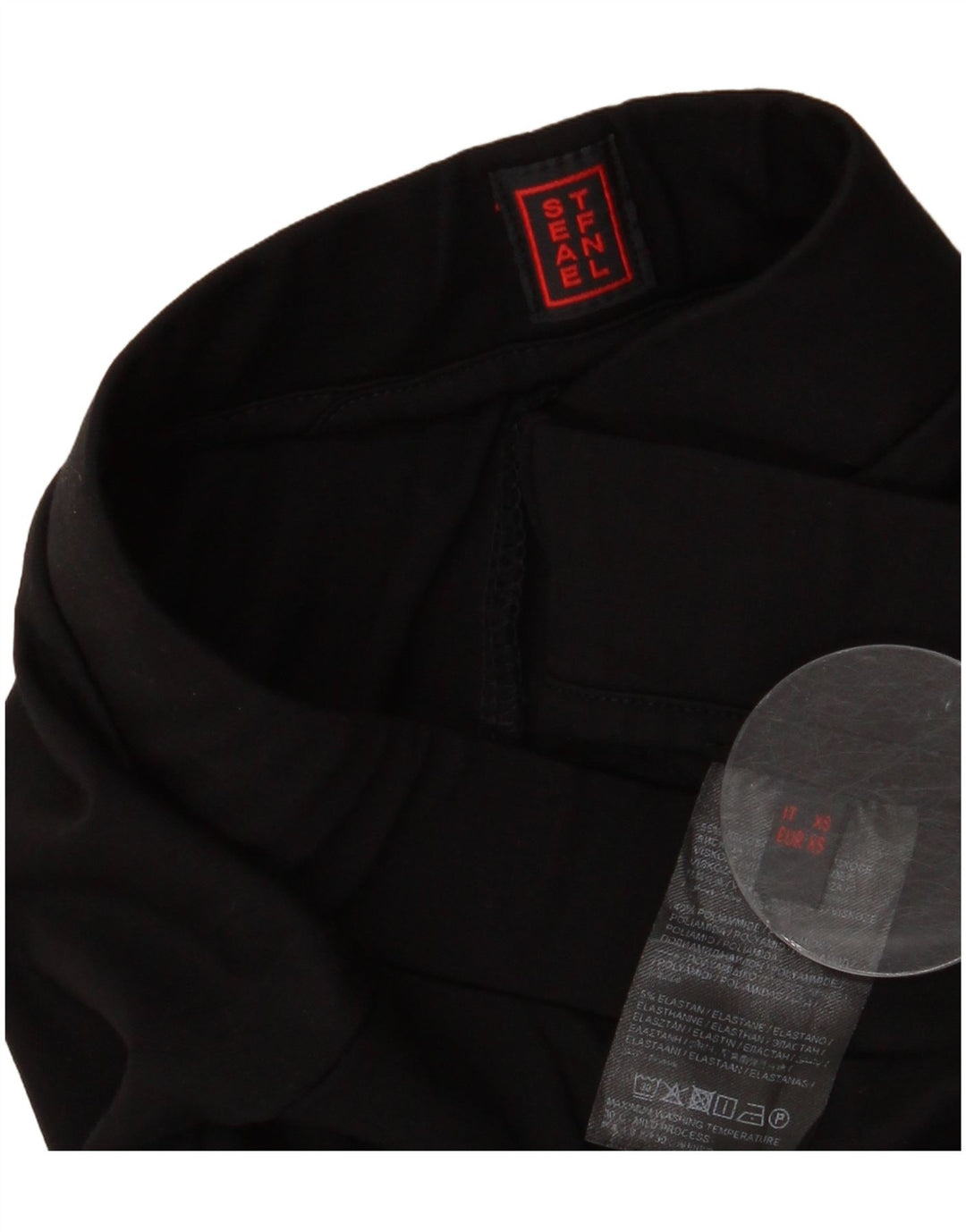 Stefanel Pantaloni Cullotes Femei XS W24 L27 Viscoza Neagra