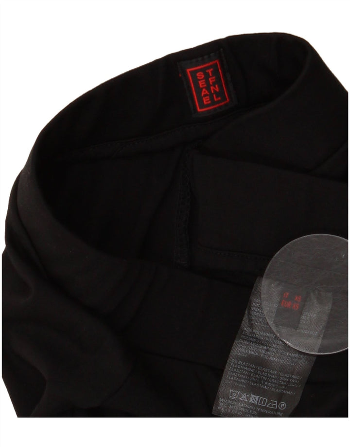 Stefanel Pantaloni Cullotes Femei XS W24 L27 Viscoza Neagra