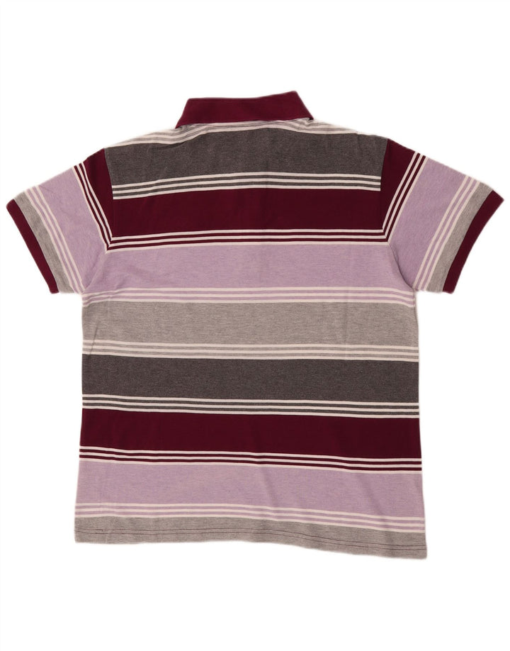 Cămașă polo pentru bărbați Kappa, bumbac cu dungi multicolore