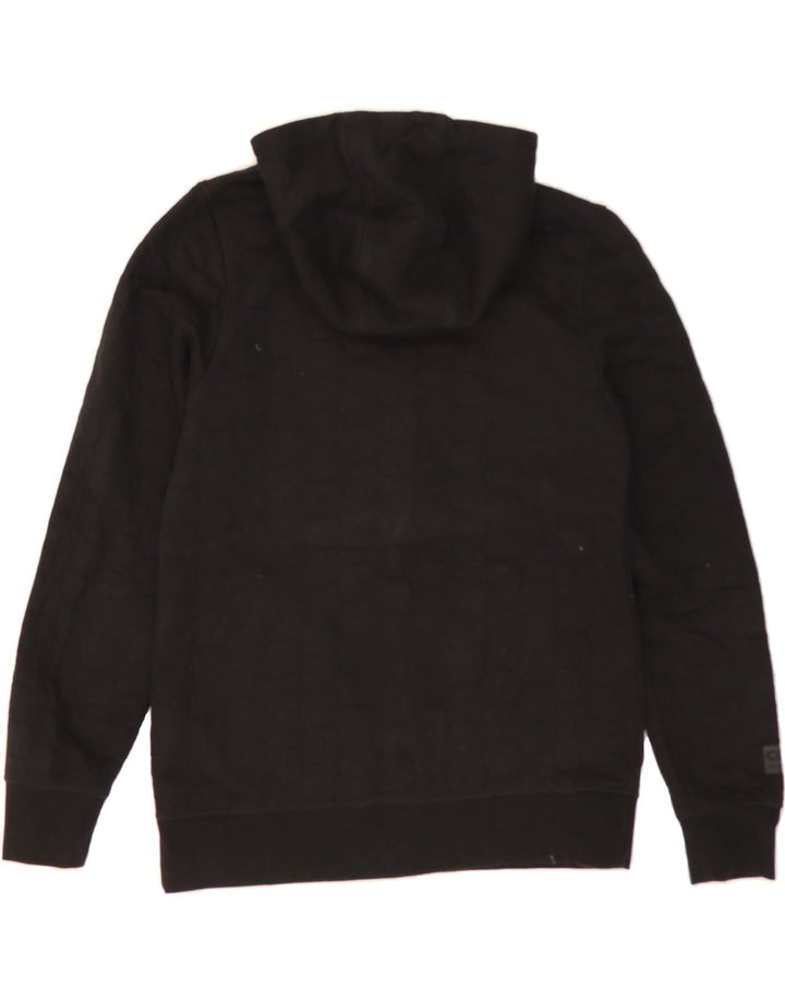 JACK & JONES Mens Zip Hoodie Sweater Medium Black Cotton Vintage Jack & Jones and Second-Hand Jack & Jones from Messina Hembry 