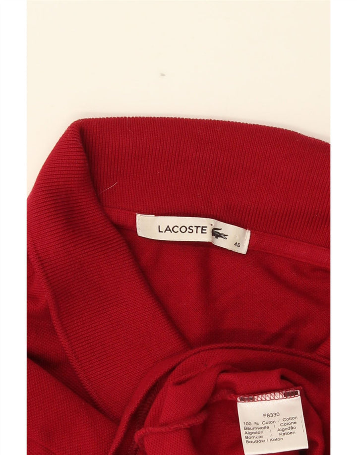 Tricou polo Lacoste pentru femei Mărimea 46 XL Bumbac roșu